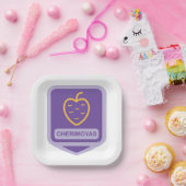 Einzigartiger Cherimoya Fruit Graphic benutzerdefi Pappteller (Party)