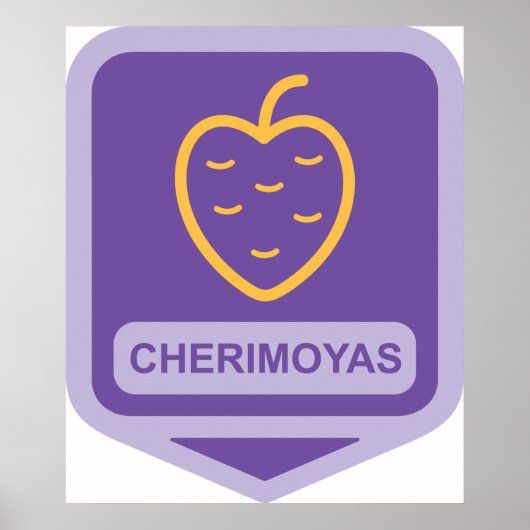 Einzigartiger Cherimoya Fruit Graphic benutzerdefi Poster (Vorne)