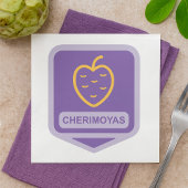 Einzigartiger Cherimoya Fruit Graphic benutzerdefi Serviette