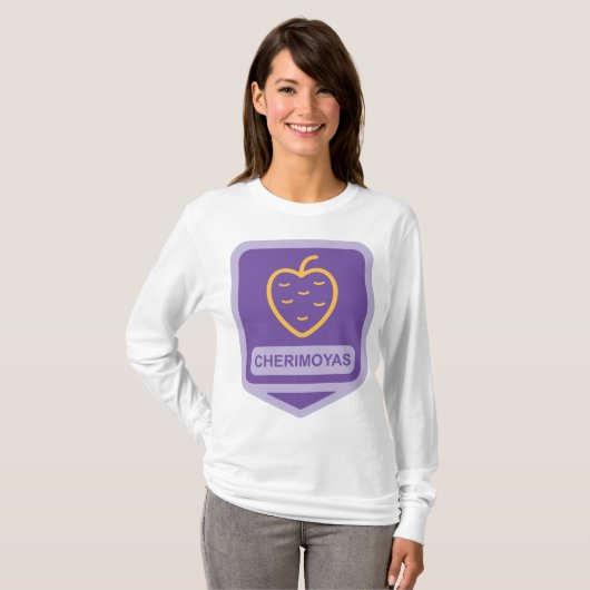 Einzigartiger Cherimoya Fruit Graphic benutzerdefi T-Shirt (Vorne ganz)