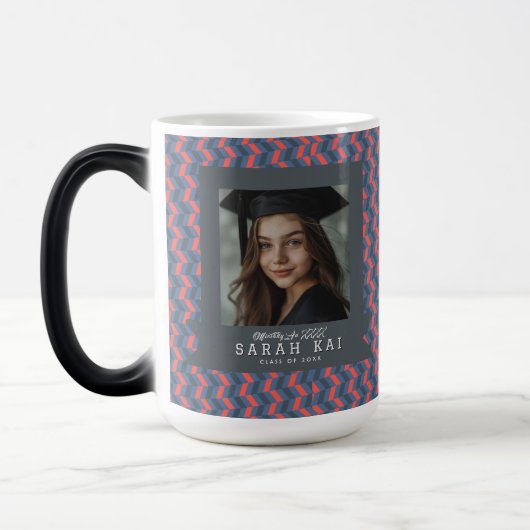 Einzigartiger Chevron-Druck-Absolvent Verwandlungstasse (Links)