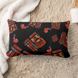 Einzigartiger chinesischer Charakter 福 Segen Kanin Lendenkissen