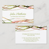 Einzigartiger Cooler Leaf Naturedesign Landschafts Visitenkarte (Vorne/Hinten)