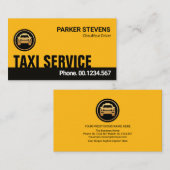 Einzigartiger Creative Yellow Black Layers Taxi Tr Visitenkarte (Vorne/Hinten)