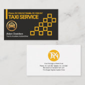 Einzigartiger Creative Yellow Taxi Box Fahrer Flug Visitenkarte (Vorne/Hinten)