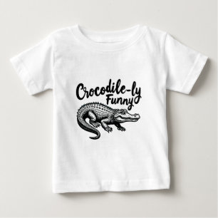 Einzigartiger Crocodile T - Shirt-Spaß Grafik Baby T-shirt