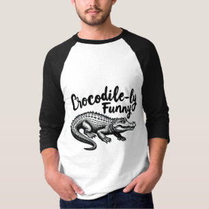 Einzigartiger Crocodile T - Shirt-Spaß Grafik T-Shirt