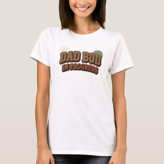 Einzigartiger DAD BOG PROGRESS individueller Erste T-Shirt (Vorderseite)