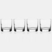 Einzigartiger Dart Personalisiert mit Initialen Whiskyglas (Links)