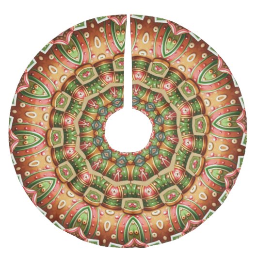 Einzigartiger Dekorativer Weihnachtsbaum-Unterlege Polyester Weihnachtsbaumdecke (Vorderseite)