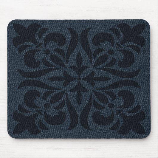 Einzigartiger Denim - Jeans Abstrakt Style Mousepad (Vorne)
