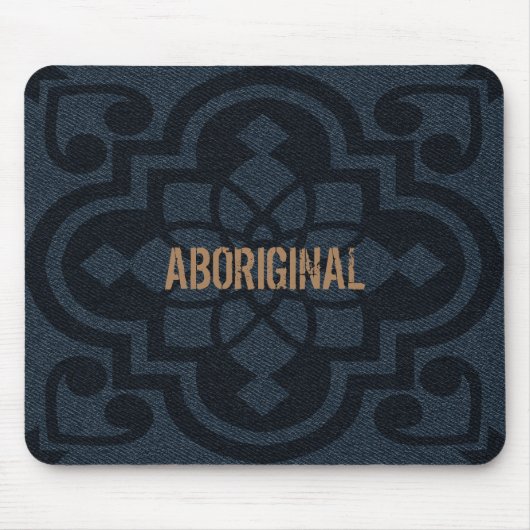 Einzigartiger Denim - Jeans Abstrakt Style Mousepad (Vorne)