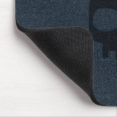 Einzigartiger Denim - Jeans und Schädelstil Mousepad (Ecke)