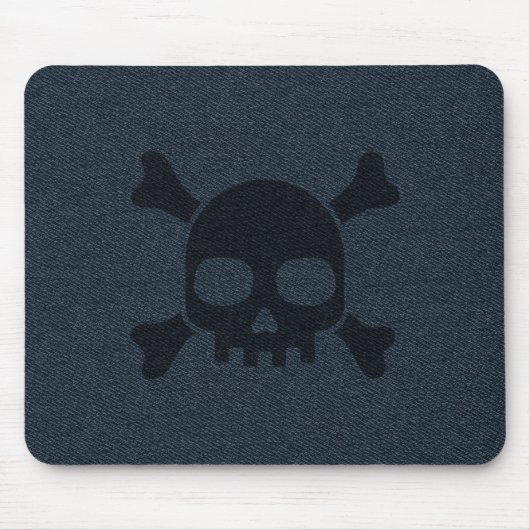 Einzigartiger Denim - Jeans und Schädelstil Mousepad (Vorne)