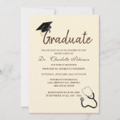 Einzigartiger Doctor Abschluss für kundenspezifisc Einladung (Vorderseite)