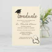 Einzigartiger Doctor Abschluss für kundenspezifisc Einladung (Stehend Vorderseite)