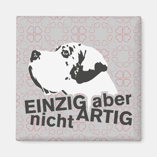 Einzigartiger Doggenmagnet Magnet (Vorne)
