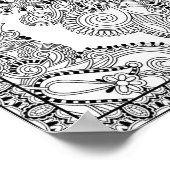 Einzigartiger Doodle 2 Poster (Ecke)