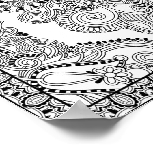 Einzigartiger Doodle 2 Poster (Ecke)