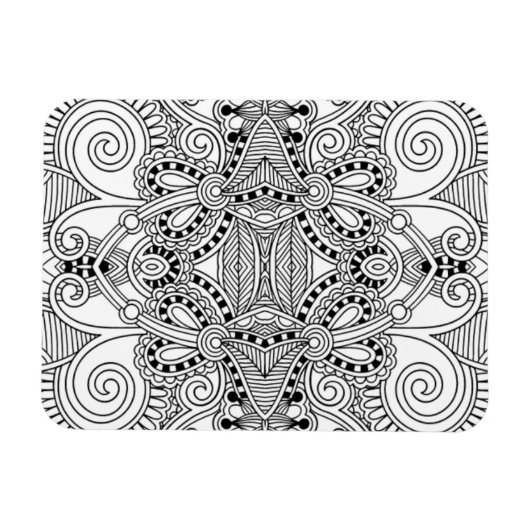 Einzigartiger Doodle Magnet (Horizontal)