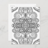 Einzigartiger Doodle Postkarte (Vorne/Hinten)