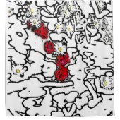 Einzigartiger Duschvorhang (Vorderseite)