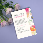 Einzigartiger einfacher Blumengarten Muttertag BRU Einladung