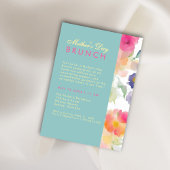 Einzigartiger einfacher Blumengarten Muttertag BRU Einladung