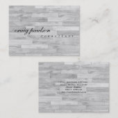 Einzigartiger, einfacher Trendy Parquet Designbera Visitenkarte (Vorne/Hinten)