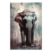 Einzigartiger Elefanten-Kunstdruck: Moderne Street Fotodruck (Vorne)