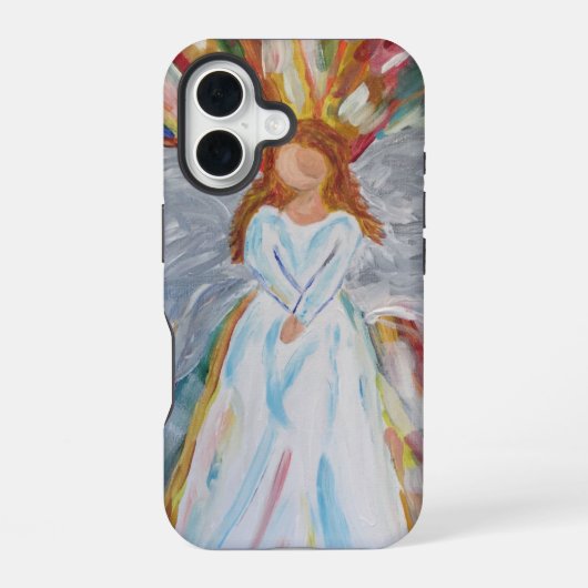 Einzigartiger Engel iPhone 16 Hülle (Rückseite)