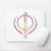 Einzigartiger Entwurf Sikhkhanda Symbols Mousepad (Mit Mouse)
