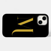 Einzigartiger Extra Großer Monogramm Druck Case-Mate iPhone Hülle (Rückseite (Horizontal))