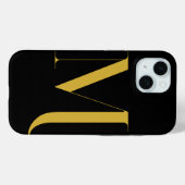 Einzigartiger Extra Großer Monogrammdruck Case-Mate iPhone Hülle (Rückseite (Horizontal))