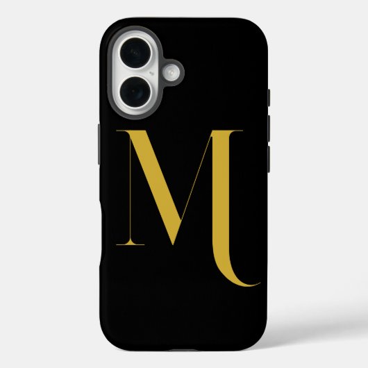 Einzigartiger extra großer Monogrammdruck Case-Mate iPhone Hülle (Rückseite)