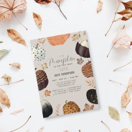 Einzigartiger Fall gestrichen Little Pumpkin Baby  Einladung