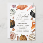 Einzigartiger Fall Painted Pumpkins Brautparty Bru Einladung (Vorderseite)