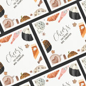 Einzigartiger Fall Painted Pumpkins Brautparty Bru Serviette