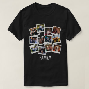 Einzigartiger Familien-Foto-Rahmen-Collage T-Shirt