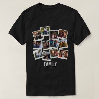 Einzigartiger Familien-Foto-Rahmen-Collage T-Shirt