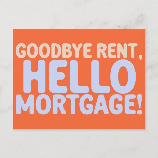 Einzigartiger Familienbesitzer Neue Adressumgestal Ankündigungspostkarte (Vorderseite)