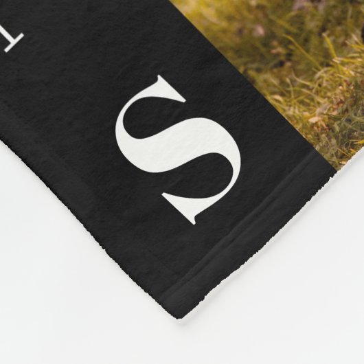 Einzigartiger Familienname 20 Foto Collage Einfach Fleecedecke (Ecke)