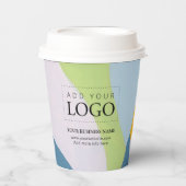 Einzigartiger Farbblock abstraktes Kunsthandwerksl Pappbecher (Vorderseite)