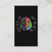 Einzigartiger farbiger Brain Graphic Art Creative Visitenkarte (Vorderseite)