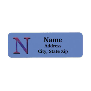 Einzigartiger farbiger gepolsterter Buchstabe N Mo