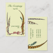 Einzigartiger Fasan versieht kundenspezifische Visitenkarte (Vorne/Hinten)