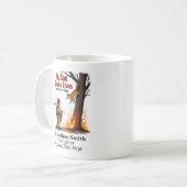 Einzigartiger Feuerwehrmann mit Katze auf brennend Kaffeetasse (Vorderseite Links)