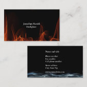 Einzigartiger Feuerwehrmann Visitenkarte (Vorne/Hinten)