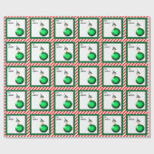 Einzigartiger Fischfang Weihnachten Geschenkpapier (Flach)