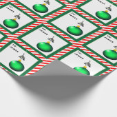 Einzigartiger Fischfang Weihnachten Geschenkpapier (Ecke)